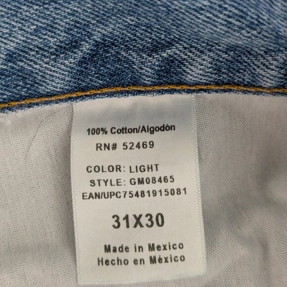 GEORGE, NWT, Blue 100% Cotton Denim Straight Leg Jeans; Men's Size 31 x 30 - Picture 4 of 4